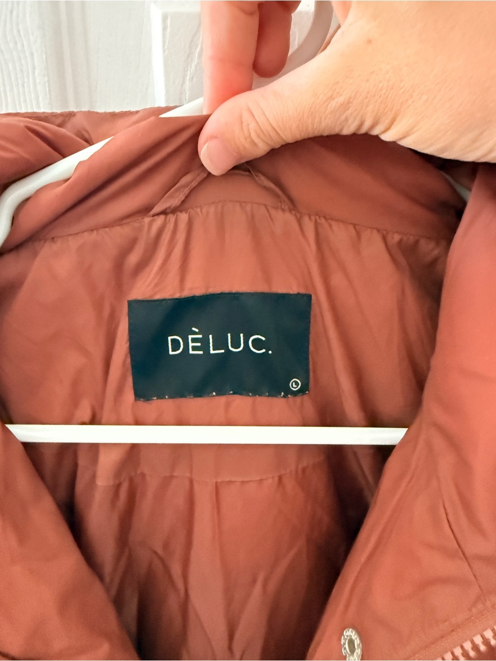 Deluc Rust-Colored Short Puffer Jacket - Picture 2 of 3